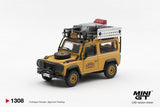 Land Rover Defender 90 1985 Camel Trophy Borneo Team Brazil - MINI GT - 1:64 Modellauto 1/64