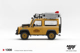 Land Rover Defender 90 1985 Camel Trophy Borneo Team Brazil - MINI GT - 1:64 Modellauto 1/64