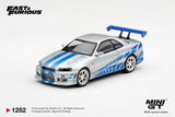 Nissan Skyline GT-R (R34) C-West "2 Fast 2 Furious" Brian O’Conner 2003 - MINI GT - 1:64 Modellauto 1/64
