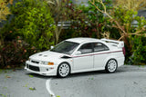 Mitsubishi Lancer Evolution VI GSR T.M.E (Scotia White) - MotorHelix - 1:64 Modellauto 1/64