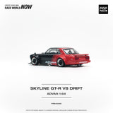 Nissan Skyline GT-R V8 Drift (Hakosuka) Advan - Pop Race - 1:64