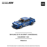 Nissan Skyline GT-R V8 Drift (Hakosuka) (Calsonic) - Pop Race - 1:64 Modellauto 1/64