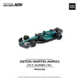 Aston Martin AMR23 #14 F. Alonso - Pop Race - 1:64 Modellauto 1/64
