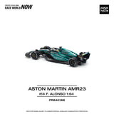 Aston Martin AMR23 #14 F. Alonso - Pop Race - 1:64 Modellauto 1/64