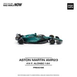 Aston Martin AMR23 #14 F. Alonso - Pop Race - 1:64 Modellauto 1/64
