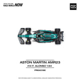 Aston Martin AMR23 #14 F. Alonso - Pop Race - 1:64 Modellauto 1/64