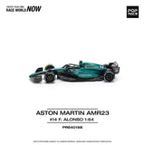 Aston Martin AMR23 #14 F. Alonso - Pop Race - 1:64 Modellauto 1/64