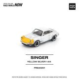 Singer 911 SCCS Homage (Yellow/Silver) - Pop Race - 1:64 Modellauto 1/64