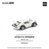 Nissan Skyline GT-R KPGC110 (Kenmeri) (White) - Pop Race - 1:64 Modellauto 1/64