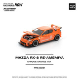 Mazda RX-8 RE-Amemiya (Chrome Orange) - Pop Race - 1:64 Modellauto 1/64