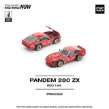 Nissan 280 ZX Pandem (Red) - Pop Race - 1:64 Modellauto 1/64