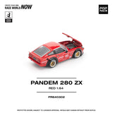 Nissan 280 ZX Pandem (Red) - Pop Race - 1:64 Modellauto 1/64