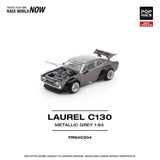 Nissan Laurel C130 (Metallic Grey) - Pop Race - 1:64 Modellauto 1/64