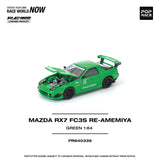 Mazda RX-7 (FC3S) RE-Amemiya (Green) - Pop Race - 1:64 Modellauto 1/64