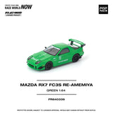 Mazda RX-7 (FC3S) RE-Amemiya (Green) - Pop Race - 1:64 Modellauto 1/64