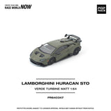 Lamborghini Huracán STO (Verde Turbine Matt) - Pop Race - 1:64 Modellauto 1/64