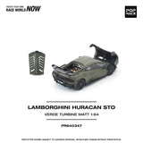 Lamborghini Huracán STO (Verde Turbine Matt) - Pop Race - 1:64 Modellauto 1/64
