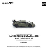 Lamborghini Huracán STO (Verde Turbine Matt) - Pop Race - 1:64 Modellauto 1/64
