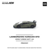 Lamborghini Huracán STO (Verde Turbine Matt) - Pop Race - 1:64 Modellauto 1/64