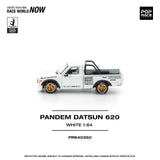 Datsun 620 Pandem (White) - Pop Race - 1:64 Modellauto 1/64