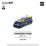 Honda Civic EG6 Pandem (Blue) - Pop Race - 1:64 Modellauto 1/64