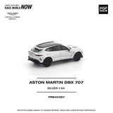 Aston Martin DBX 707 (Silver) - Pop Race - 1:64 Modellauto 1/64