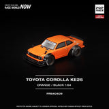 Toyota Corolla KE25 (Orange/Black) - Pop Race - 1:64 Modellauto 1/64