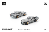 Nissan 280 ZX Pandem (Raw Metal) - Pop Race - 1:64 Modellauto 1/64