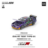 Nissan Silvia (S13) Pandem Eva RT Test Type-01 - Pop Race - 1:64 Modellauto 1/64