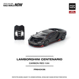 Lamborghini Centenario (Carbon Red) - Pop Race - 1:64 Modellauto 1/64