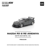 Mazda RX-8 RE-Amemiya (Matte Gun Metal) - Pop Race - 1:64 Modellauto 1/64