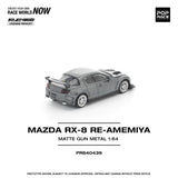 Mazda RX-8 RE-Amemiya (Matte Gun Metal) - Pop Race - 1:64 Modellauto 1/64