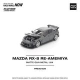 Mazda RX-8 RE-Amemiya (Matte Gun Metal) - Pop Race - 1:64 Modellauto 1/64
