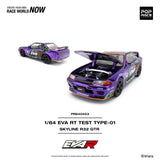 Nissan Skyline GT-R (R32) Eva RT Test Type-01 - Pop Race - 1:64 Modellauto 1/64