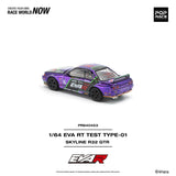 Nissan Skyline GT-R (R32) Eva RT Test Type-01 - Pop Race - 1:64 Modellauto 1/64