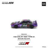 Nissan Skyline GT-R (R32) Eva RT Test Type-01 - Pop Race - 1:64 Modellauto 1/64