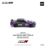 Nissan Skyline GT-R (R32) Eva RT Test Type-01 - Pop Race - 1:64 Modellauto 1/64