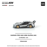 Toyota Supra (A90) Darwinpro 66G WBK (Chrome) - Pop Race - 1:64 Modellauto 1/64
