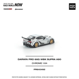 Toyota Supra (A90) Darwinpro 66G WBK (Chrome) - Pop Race - 1:64 Modellauto 1/64