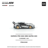 Toyota Supra (A90) Darwinpro 66G WBK (Chrome) - Pop Race - 1:64 Modellauto 1/64