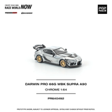 Toyota Supra (A90) Darwinpro 66G WBK (Chrome) - Pop Race - 1:64 Modellauto 1/64