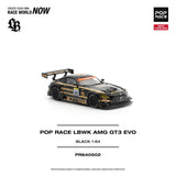 Mercedes AMG GT3 Evo LBWK (Black) - Pop Race - 1:64 Modellauto 1/64