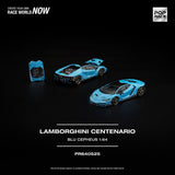 Lamborghini Centenario (Blu Cepheus) - Pop Race - 1:64 Modellauto 1/64
