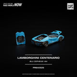 Lamborghini Centenario (Blu Cepheus) - Pop Race - 1:64 Modellauto 1/64