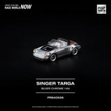 Singer Targa (Silver Chrome) - Pop Race - 1:64 Modellauto 1/64