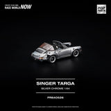 Singer Targa (Silver Chrome) - Pop Race - 1:64 Modellauto 1/64