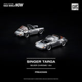 Singer Targa (Silver Chrome) - Pop Race - 1:64 Modellauto 1/64