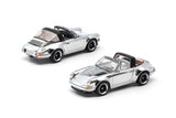 Singer Targa (Silver Chrome) - Pop Race - 1:64 Modellauto 1/64