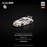 LB-Super Silhouette Mazda RX-7 (FD3S) (White) - Pop Race - 1:64 Modellauto 1/64