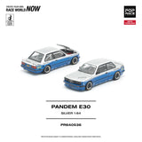 BMW E30 Pandem (Silver) - Pop Race - 1:64 Modellauto 1/64
